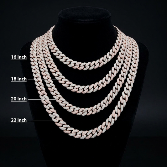 Iced Out Rose Gold Miami Cuban Chain