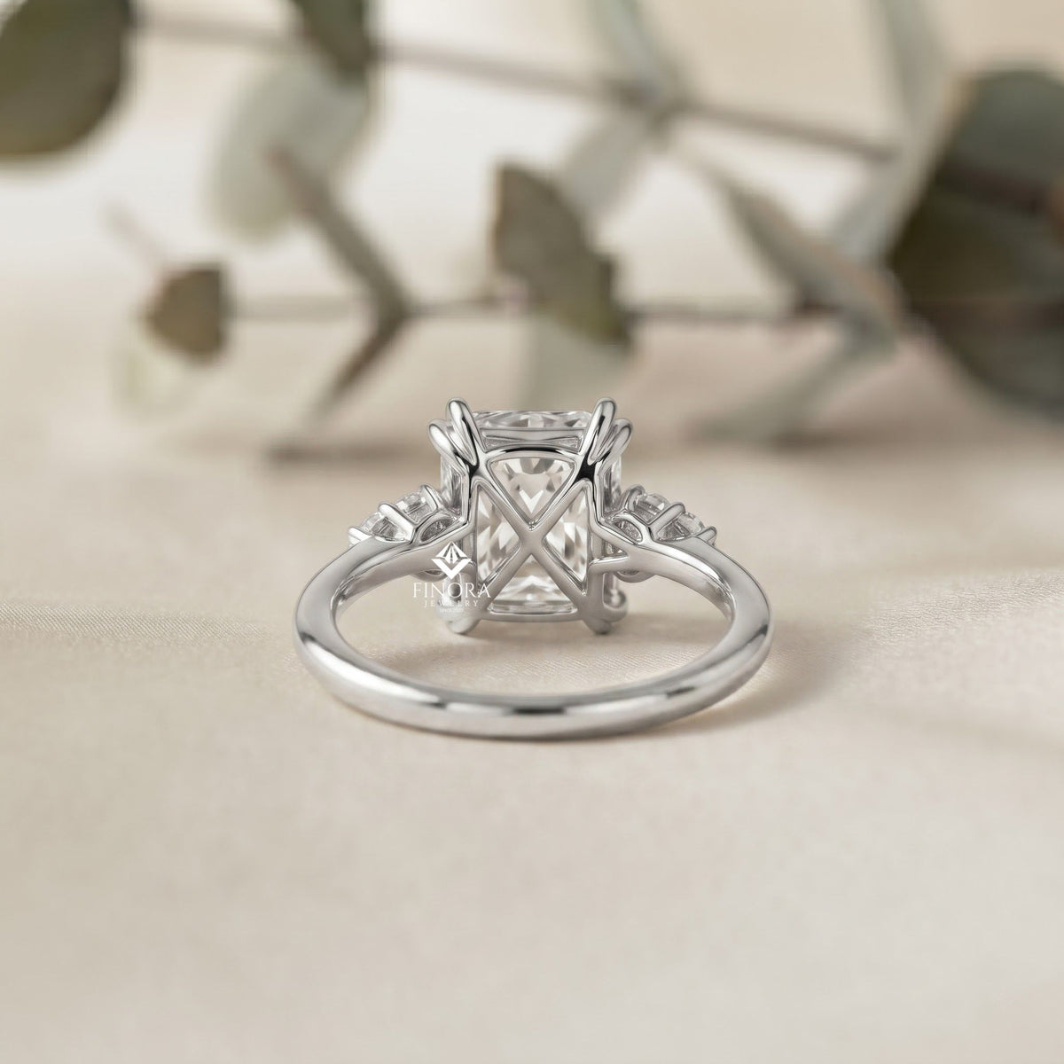 radiant cut vintage engagement ring – luxury gold bridal ring