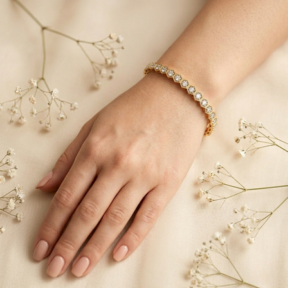 HexaGlow Diamond Tennis Bracelet – Finora Jewelry