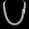 Moissanite Silver Miami Cuban Link Chain - Custom Name Clasp Choker