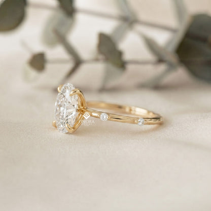 Oval Cut Diamond Ring  –  Fine Jewelry Engagement Ring