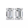 Timeless Radiance Emerald Moissanite Stud Earrings – Finora Jewelry