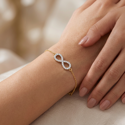 Avela Petite Infinity Diamond Bracelet – Finora Jewelry