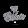 Finora Jewelry: Personalized Diamond Name Pendant with Heart