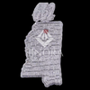 Finora Jewelry: Custom Mississippi '662' Diamond Pendant – Fully Iced State Map Design