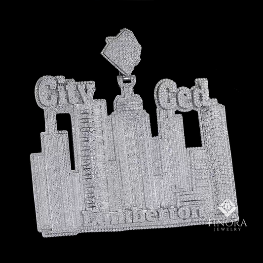 Custom "City Name" Skyline Pendant – Finora Jewelry Exclusive