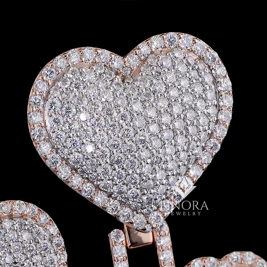 Custom Diamond Name Pendant with Heart – Finora Jewelry