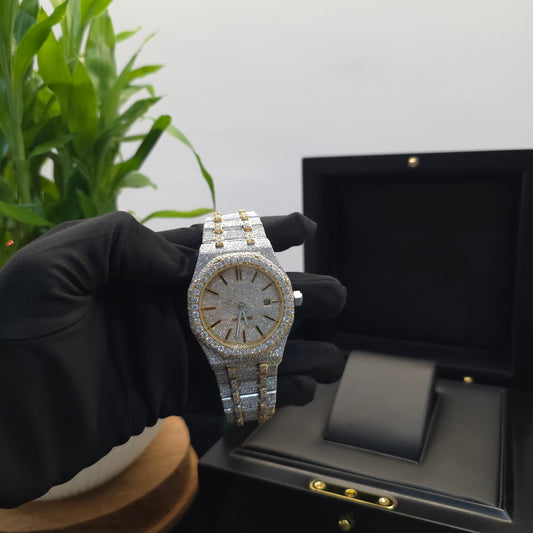 Bust Down Moissanite Watch