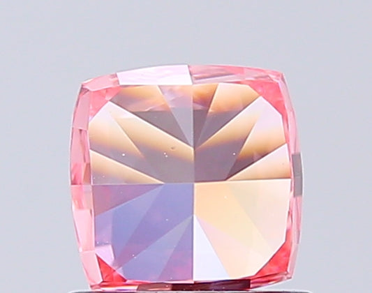 IGI Certified Cushion-Cut Fancy Vivid Pink Diamond – 1.18 ct  | Finora Jewelry