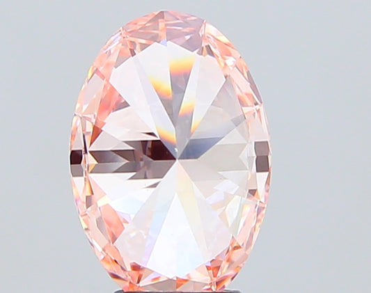 Oval Cut 3.56 Ct IGI Certified Fancy Vivid Pink Diamond – Finora Jewelry