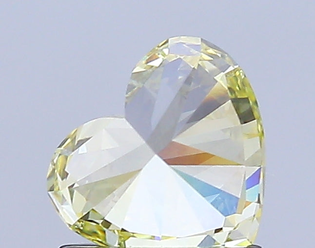 heart cut 1.05 ct igi certified fancy intense yellow diamond – finora jewelry