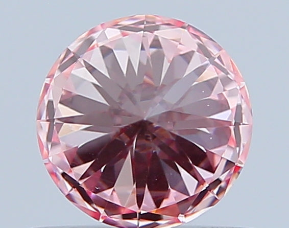 round 0.63 ct international gemological institute certified fancy vivid pink diamond – finora jewelry