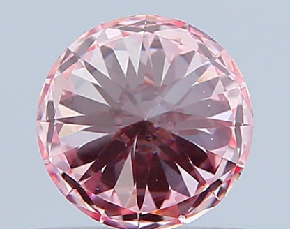 Round 0.63 Ct International Gemological Institute Certified Fancy Vivid Pink Diamond – Finora Jewelry