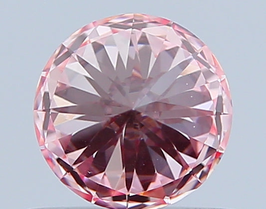 Round 0.63 Ct International Gemological Institute Certified Fancy Vivid Pink Diamond – Finora Jewelry