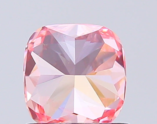 Cushion Cut 1.00 Ct IGI Certified Fancy Vivid Pink Diamond – Finora Jewelry