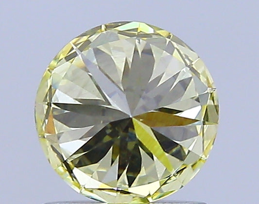 Round Cut Diamond 1.09 Ct IGI Certified Fancy Light Yellow Diamond – Finora Jewelry
