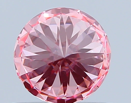Round 0.64 Ct International Gemological Institute Certified Fancy Vivid Pink Diamond – Finora Jewelry
