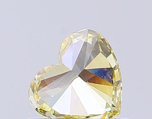 Heart Cut 0.65 Ct IGI Certified Fancy Intense Yellow Diamond – Finora Jewelry