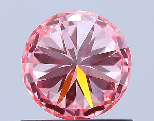 Round 0.77 Ct IGI Certified Fancy Vivid Pink Diamond – Finora Jewelry