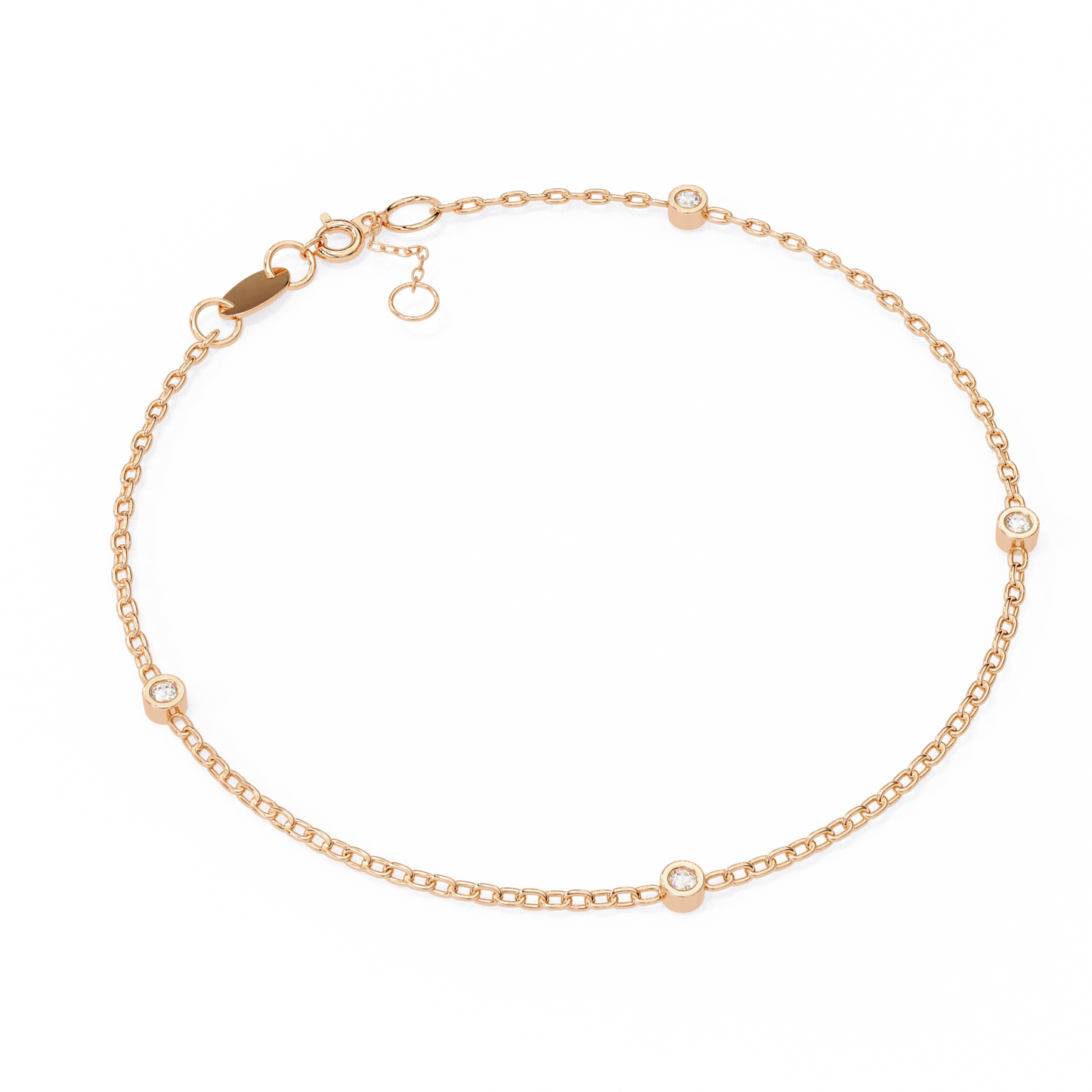 lina petite diamond station bracelet – finora jewelry