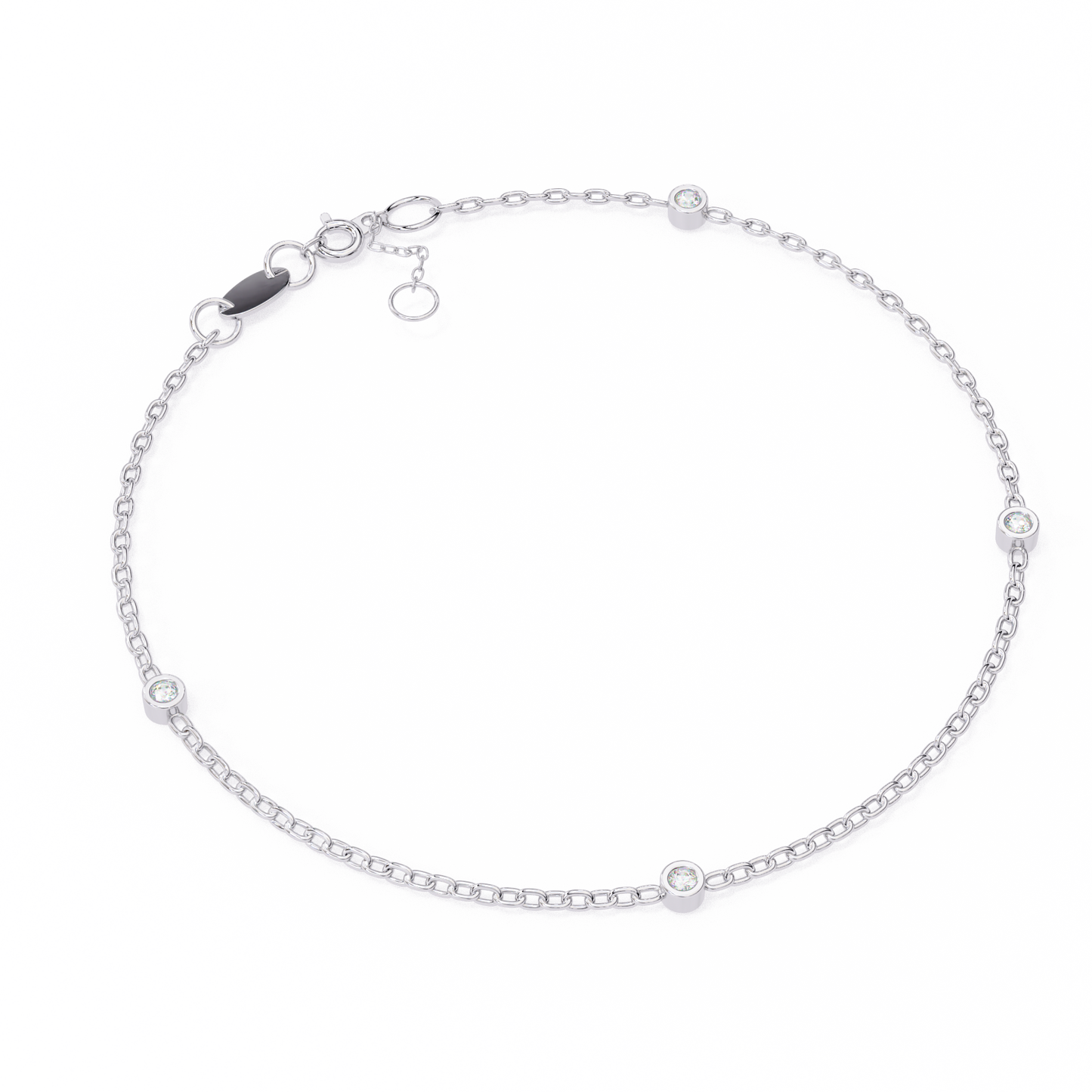 lina petite diamond station bracelet – finora jewelry
