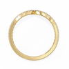 V-Cut Diamond Chevron Wedding Band – Sleek Contour Stackable Ring in 925 Silver, 10K/14K Rose, White & Yellow Gold, or Platinum – Finora Modern Sparkle for Her