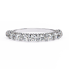 Finora Jewelry – Classic Round Diamond Eternity Band in 925 Silver, 10K/14K Gold (Rose, White, Yellow), or Platinum