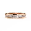 Princess-Cut Diamond Channel-Set Eternity Band – Sleek Radiance in Platinum – Finora Modern Classic