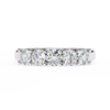 Five-Stone Round Brilliant Diamond Band – Classic Elegance in 925 Sterling Silver, 10K/14K Gold (Rose, White, Yellow), or Platinum – Finora Signature Design