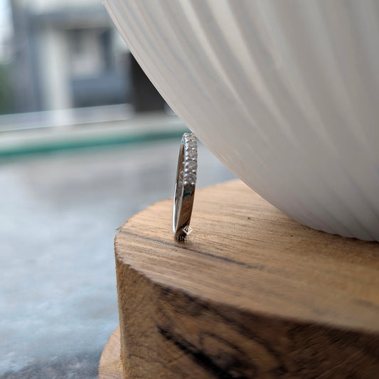 2.65 CT Cushion Cut Moissanite Engagement Ring with Pavé Band in 925 Silver / 10K & 14K Gold