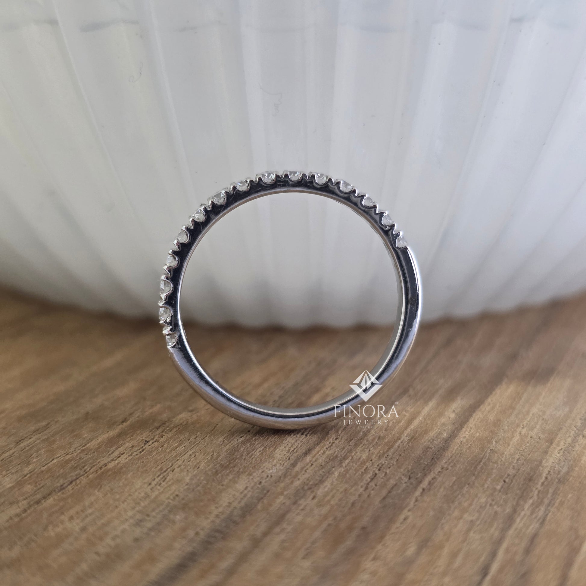 Cushion Cut Moissanite Engagement Ring