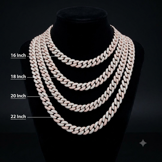 Iced Out Rose Gold Miami Cuban Chain