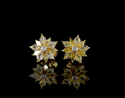 Sunflower Crystal Earrings