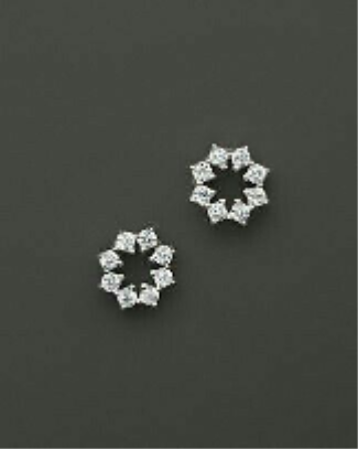 Dazzling Starburst Crystal Stud Earrings