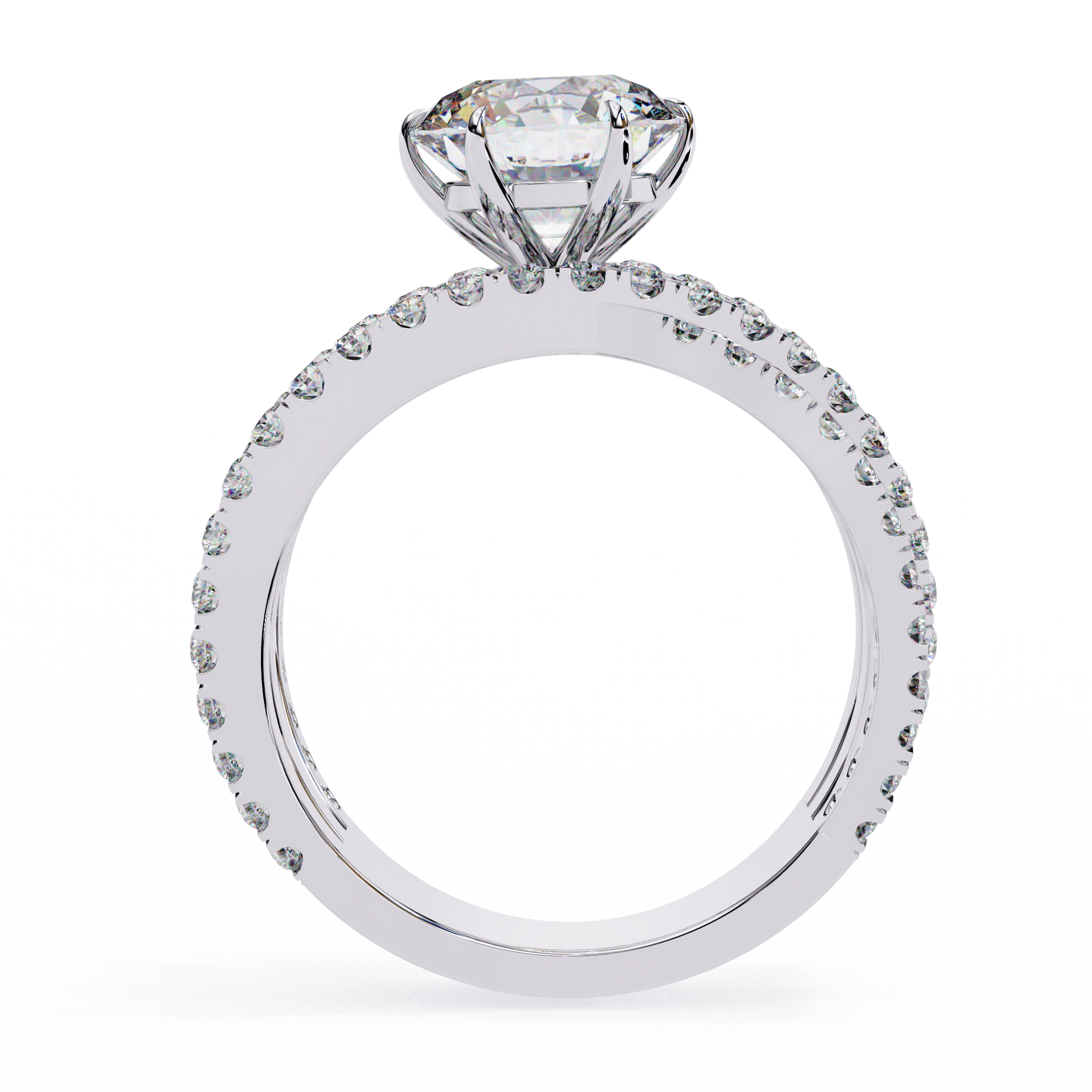 Round Cut Multi-Band Diamond Ring 