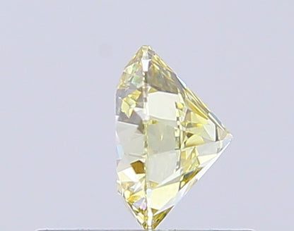 Round 0.50 Ct International Gemological Institute Certified Fancy Yellow Diamond – Finora Jewelry