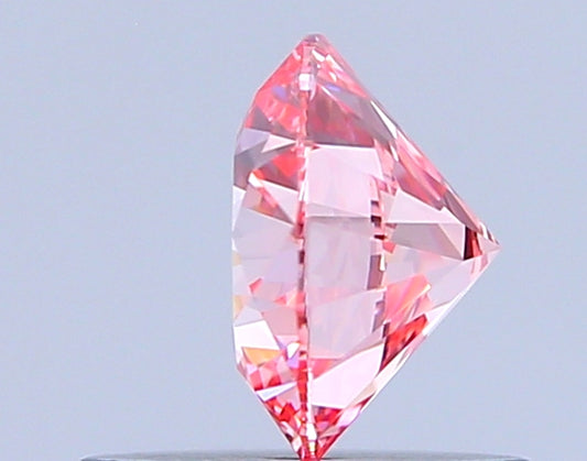 Round 0.70 Ct International Gemological Institute Certified Fancy Vivid Pink Diamond – Finora Jewelry