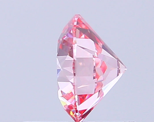 Round 0.71 Ct International Gemological Institute Certified Fancy Vivid Pink Diamond – Finora Jewelry
