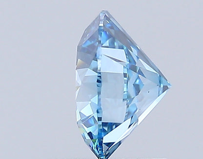 Round Cut Diamond 1.08 Ct IGI Certified Fancy Vivid Blue Diamond – Finora Jewelry