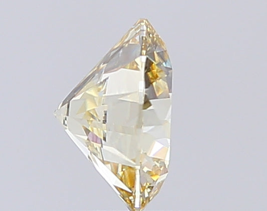 Round Cut Diamond 1.52 Ct IGI Certified Fancy Light Yellow Diamond – Finora Jewelry