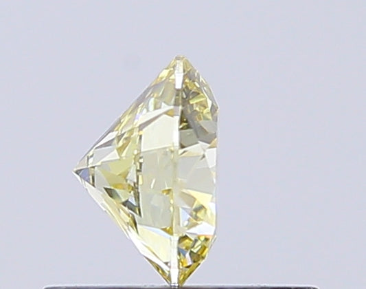 Round 0.50 Ct International Gemological Institute Certified Fancy Yellow Diamond – Finora Jewelry