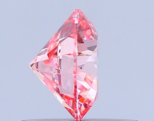Round 0.70 Ct International Gemological Institute Certified Fancy Vivid Pink Diamond – Finora Jewelry