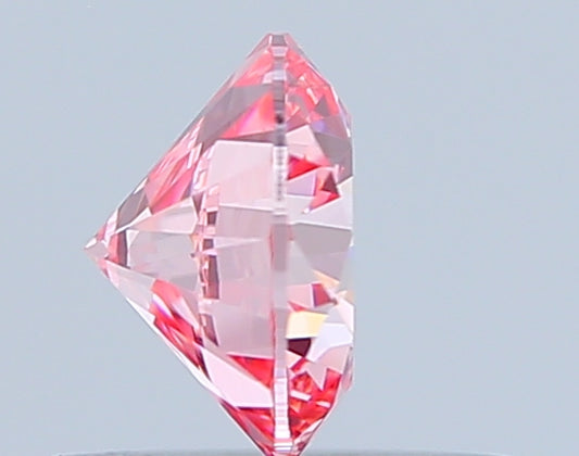 Round 0.64 Ct International Gemological Institute Certified Fancy Vivid Pink Diamond – Finora Jewelry