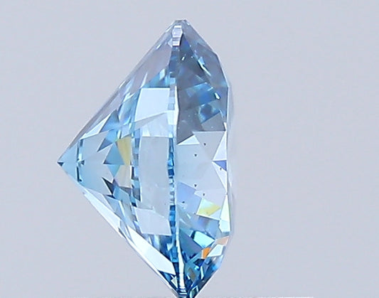 Round Cut Diamond 1.08 Ct IGI Certified Fancy Vivid Blue Diamond – Finora Jewelry