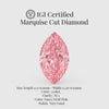 Marquise Cut 2.08 Ct IGI Certified Fancy Vivid Pink Diamond – Finora Jewelry
