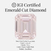 Emerald Cut 2.70 Ct IGI Certified Fancy Light Pink Diamond – Finora Jewelry