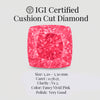 Cushion Cut 0.78 Ct IGI Certified Fancy Vivid Pink Diamond – Finora Jewelry