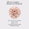 Round 0.39 Ct International Gemological Institute Certified Fancy Intense Pink Diamond – Finora Jewelry