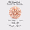 Round Cut Diamond 1.51 Ct IGI Certified Fancy Vivid Pink Diamond – Finora Jewelry