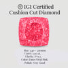 Cushion Cut 1.00 Ct IGI Certified Fancy Vivid Pink Diamond – Finora Jewelry
